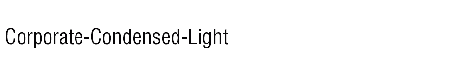 font Corporate-Condensed-Light download