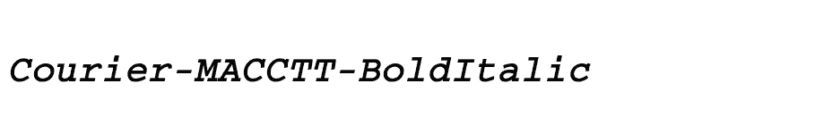 font Courier-MACCTT-BoldItalic download