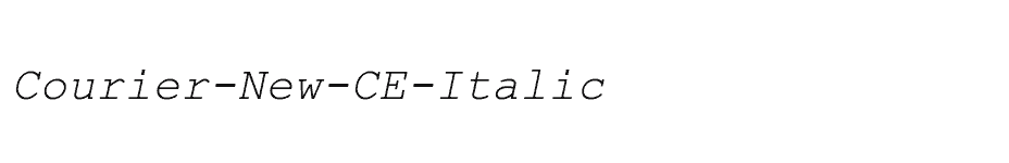 font Courier-New-CE-Italic download