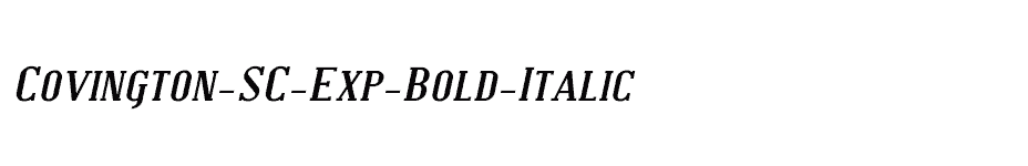 font Covington-SC-Exp-Bold-Italic download