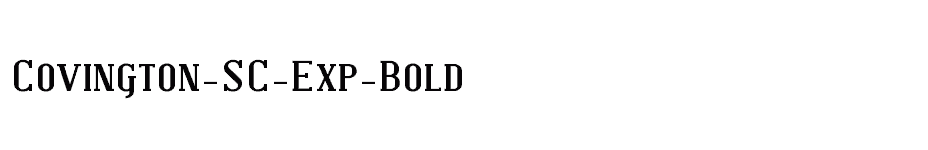 font Covington-SC-Exp-Bold download