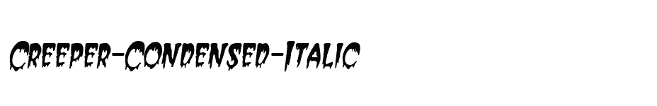 font Creeper-Condensed-Italic download