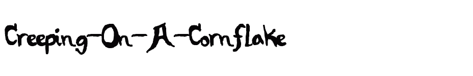 font Creeping-On-A-Cornflake download