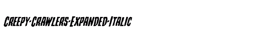 font Creepy-Crawlers-Expanded-Italic download