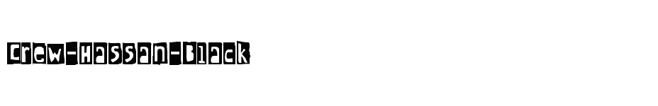 font Crew-Hassan-Black download