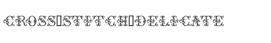 font Cross-Stitch-Delicate download