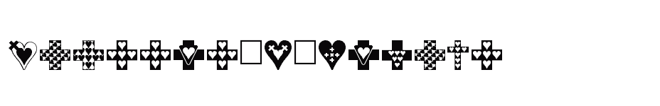 font Crosses-n-Hearts download