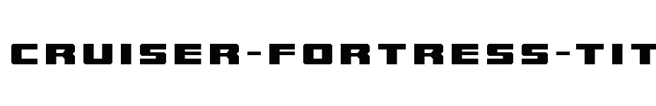 font Cruiser-Fortress-Title download