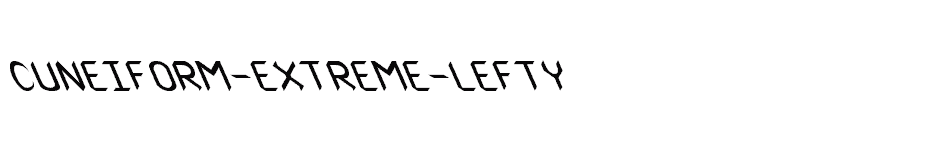 font Cuneiform-Extreme-Lefty download