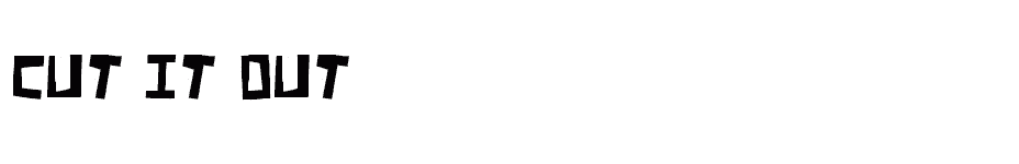 font Cut-It-Out download