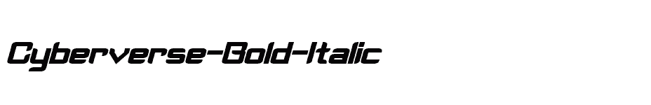 font Cyberverse-Bold-Italic download
