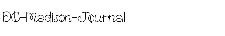 font DC-Madison-Journal download