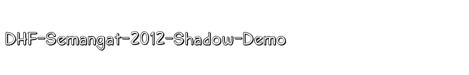 font DHF-Semangat-2012-Shadow-Demo download