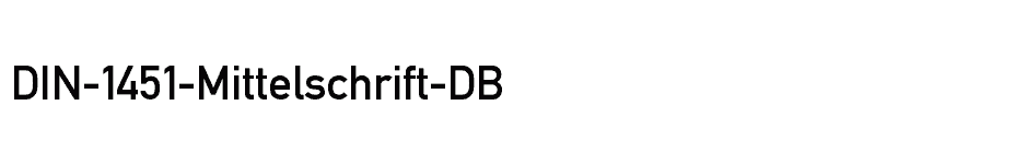 font DIN-1451-Mittelschrift-DB download