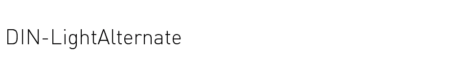 font DIN-LightAlternate download