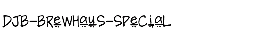 font DJB-BREWHAUS-SPECIAL download