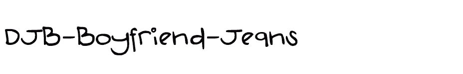 font DJB-Boyfriend-Jeans download