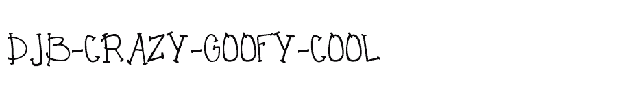 font DJB-CRAZY-GOOFY-COOL download