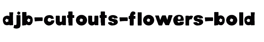 font DJB-Cutouts-Flowers-Bold download