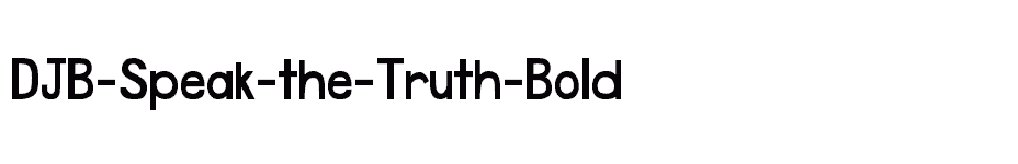 font DJB-Speak-the-Truth-Bold download