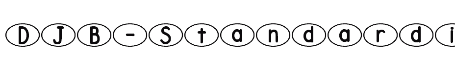 font DJB-Standardized-Test-Oval-2 download
