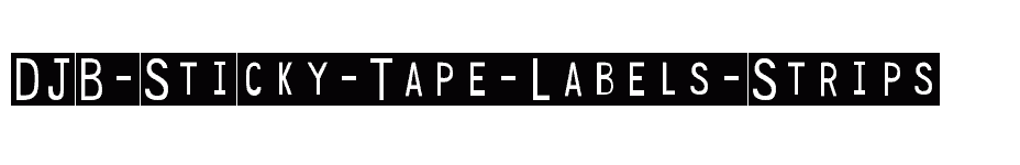 font DJB-Sticky-Tape-Labels-Strips download