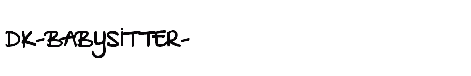 font DK-Babysitter- download