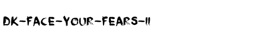 font DK-Face-Your-Fears-II download