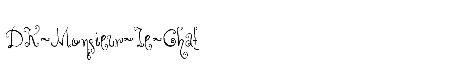 font DK-Monsieur-Le-Chat download