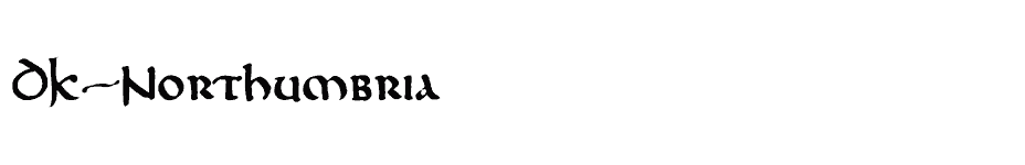 font DK-Northumbria download
