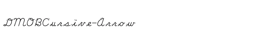 font DMOBCursive-Arrow download