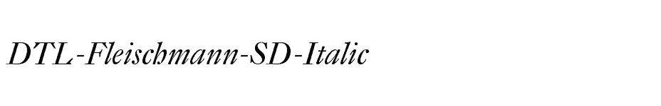 font DTL-Fleischmann-SD-Italic download