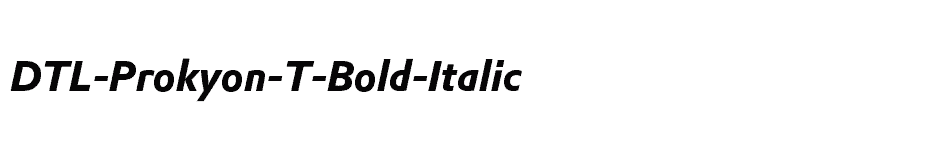 font DTL-Prokyon-T-Bold-Italic download