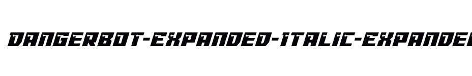 font Dangerbot-Expanded-Italic-Expanded-Italic download