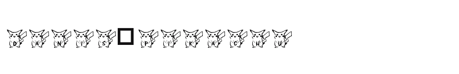 font Danis-Pikachu download