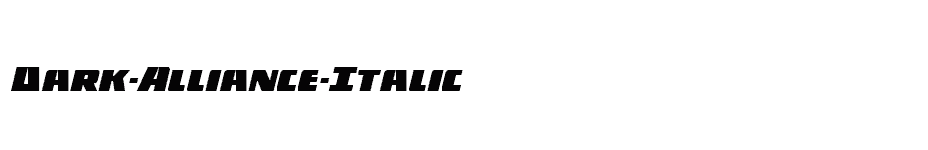 font Dark-Alliance-Italic download