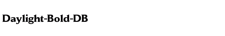 font Daylight-Bold-DB download