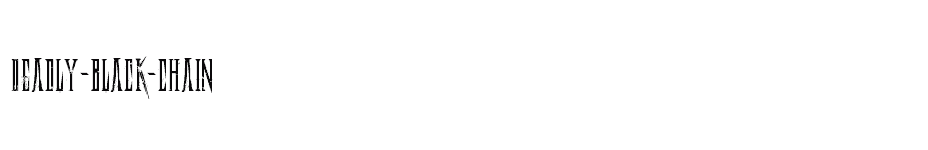 font Deadly-Black-Chain download