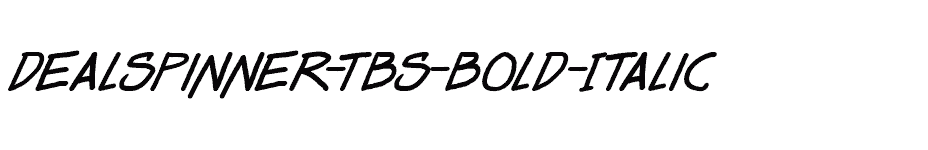 font Dealspinner-TBS-Bold-Italic download