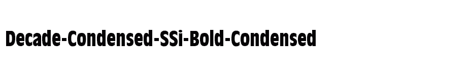font Decade-Condensed-SSi-Bold-Condensed download