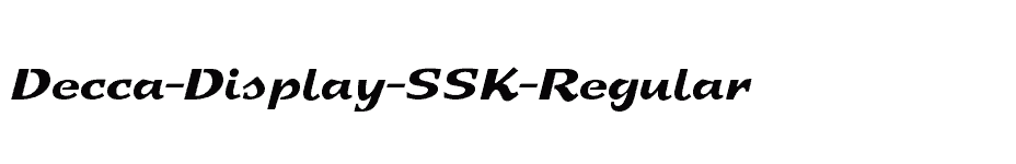 font Decca-Display-SSK-Regular download