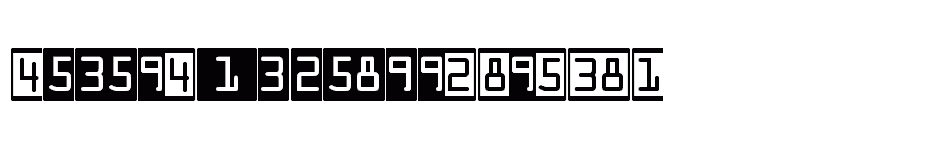 font Deco-Numbers-LH-OCRA download