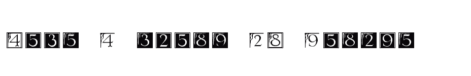 font Deco-Numbers-LH-Serlio download