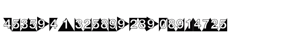 font Deco-Numbers-LH-Triangle download