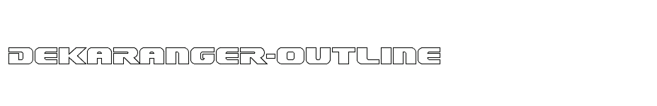 font Dekaranger-Outline download