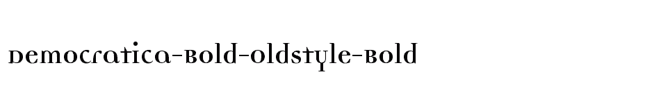 font Democratica-Bold-Oldstyle-Bold download