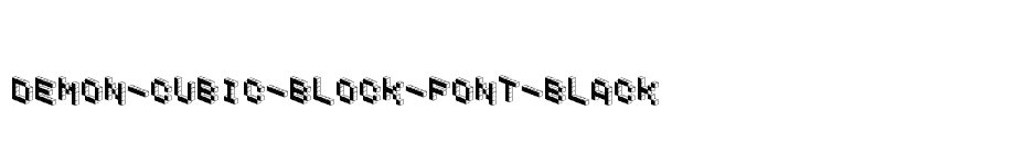 font Demon-Cubic-Block-Font-Black download