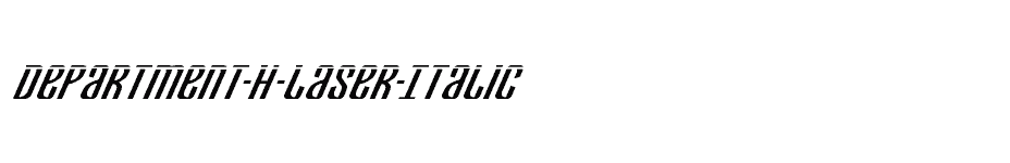 font Department-H-Laser-Italic download