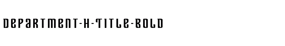 font Department-H-Title-Bold download