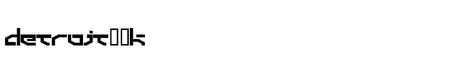 font Detroit-3k download